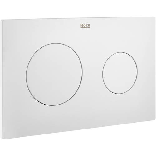 Additional image for PL10 (DUPLO ONE) - Dual Flush Plate (Matt White)