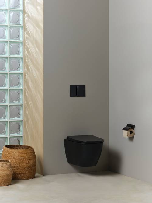 Additional image for PS4 (DUPLO S) - Dual Flush Plate (Matt Black)