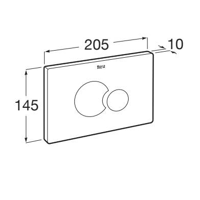 Additional image for PS5 (DUPLO S) - Dual Flush Plate (Matt White)