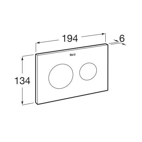 Additional image for PS3 (DUPLO S) - Dual Flush Plate (Titanium Black)