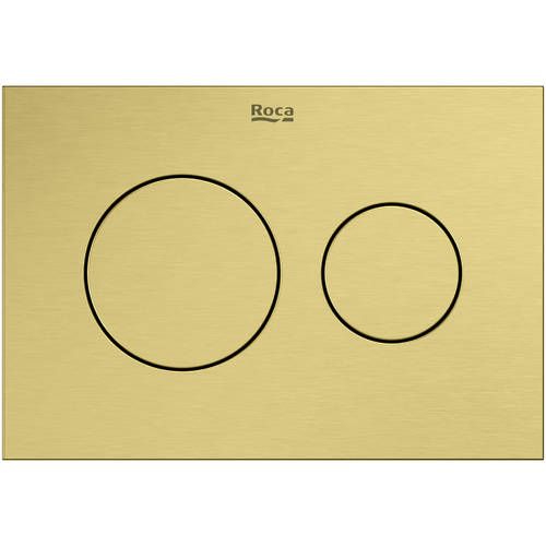 Additional image for PS3 (DUPLO S) - Dual Flush Plate (Brushed Brass)
