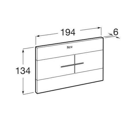 Additional image for PS2 (DUPLO S) - Dual Flush Plate (White)