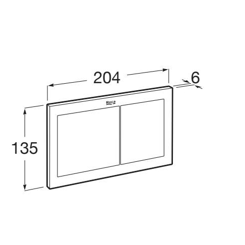 Additional image for PS1 (DUPLO S) - Dual Flush Plate (Matt White)