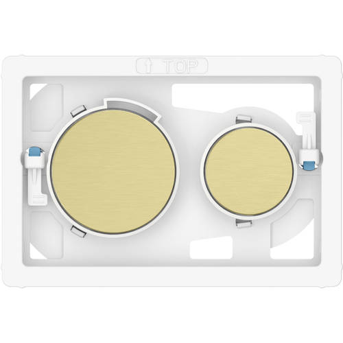 Additional image for PS3 (DUPLO S) - Dual Flush Buttons Only (Brushed Brass)