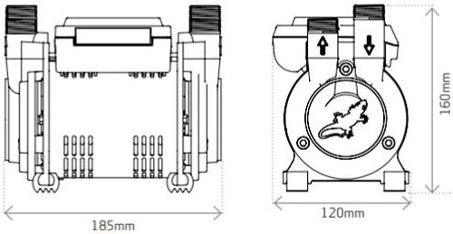 Additional image for CT50 Xtra Twin Shower Pump (+ Head. 1.5 Bar).