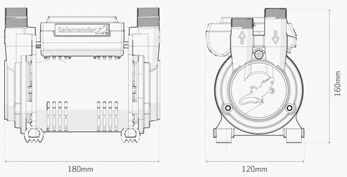 Additional image for CTFORCE 15PT Twin Shower Pump (+ Head. 1.5 Bar).
