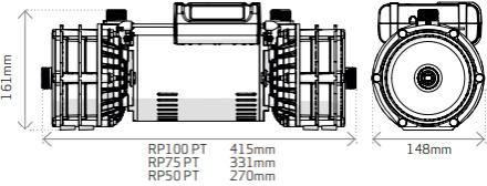 Additional image for Right RP50PT Twin Shower Pump (+ Head. 1.5 Bar).