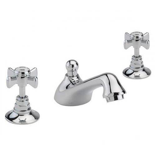 Additional image for 3 Hole Basin Tap With Pop Up Waste (Chrome).