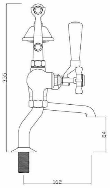 Additional image for Deluxe Bath Shower Mixer Tap With Kit (Gold).