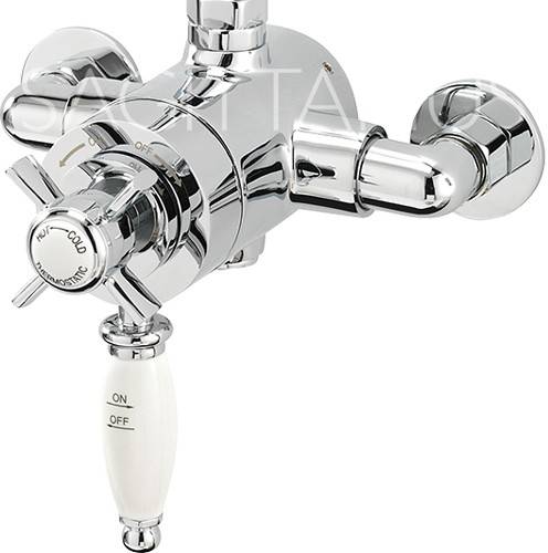 Additional image for Churchmans Exposed Shower Valve With Rigid Riser Kit (Chrome).