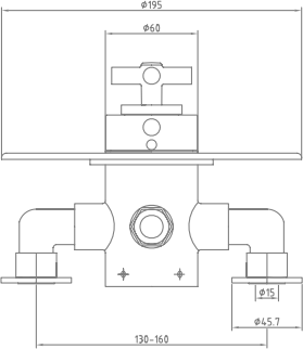 Additional image for Churchmans Exposed Shower Valve With Rigid Riser Kit (Chrome).