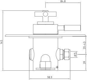 Additional image for Churchmans Exposed Shower Valve With Rigid Riser Kit (Chrome).