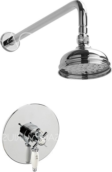 Additional image for Churchmans Shower Valve With Arm & 130mm Head (Chrome).