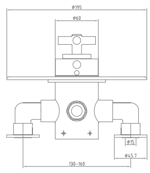 Additional image for Ergo Exposed Thermostatic Shower Valve (Chrome).