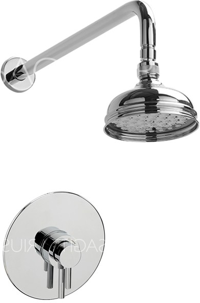 Additional image for Ergo Shower Valve With Arm & 130mm Head (Chrome).