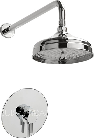 Additional image for Ergo Shower Valve With Arm & 200mm Head (Chrome).