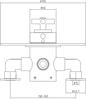 Additional image for Fantasy Exposed Shower Valve With Rigid Riser Kit (Chrome).