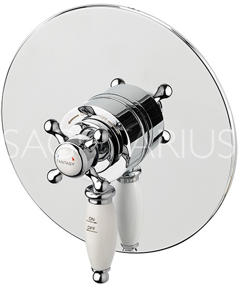 Additional image for Fantasy Shower Valve With Arm & 130mm Head (Chrome).