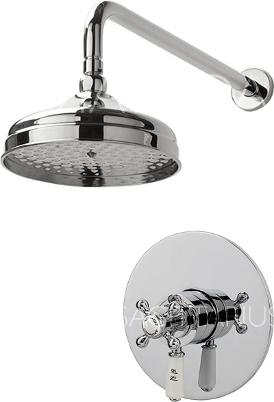 Additional image for Kensington Shower Valve With Arm & 200mm Head (Chrome).
