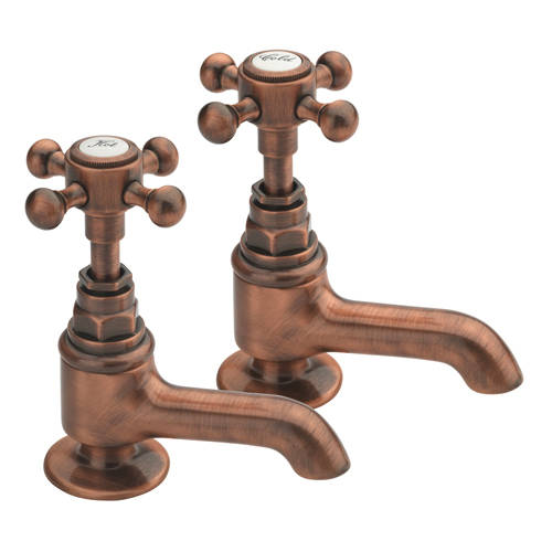 Additional image for Basin Taps (Pair, Copper).