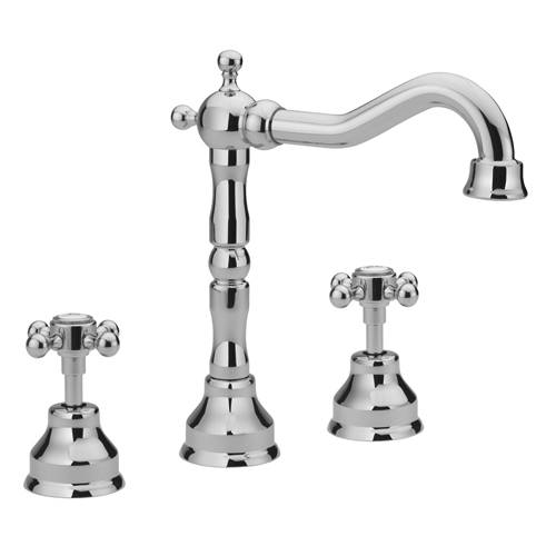 Additional image for 3 Hole Basin Mixer Tap & Waste (Chrome).