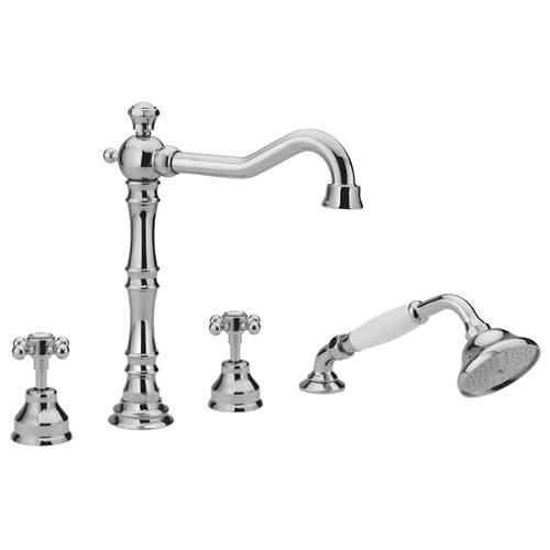 Additional image for 4 Hole Bath Shower Mixer Tap & Kit (Chrome).
