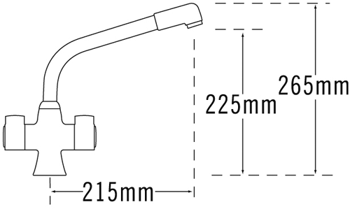 Additional image for Gloucester Dual Flow Kitchen Tap (Chrome).