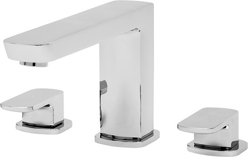 Additional image for 3 Tap Hole Bath Filler Tap (Chrome).