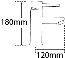 Additional image for Mono Basin Mixer Tap With Click Clack Waste (Chrome).