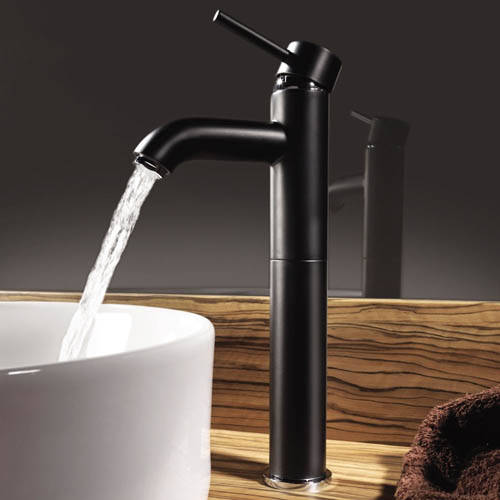 Additional image for Extended Basin Mixer Tap (Matt Black).