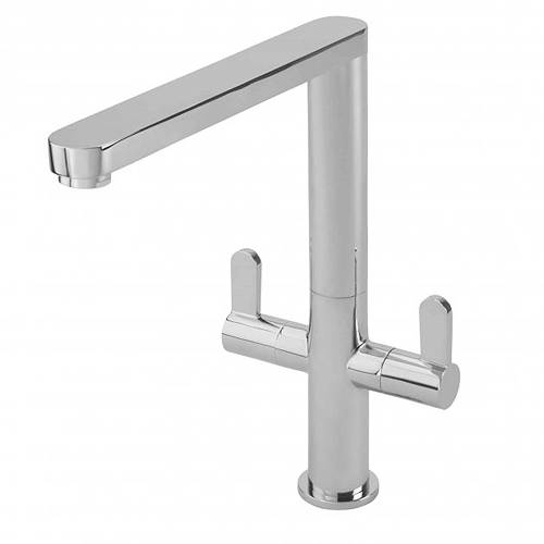 Additional image for 2 Lever Mono Sink Mixer Tap (Chrome).