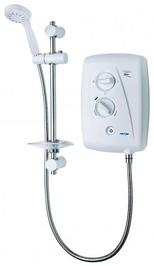 Additional image for T80Z Fast Fit Electric Shower, 10.5kW (White & Chrome).