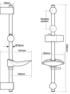 Additional image for T80Z Fast Fit Electric Shower, 10.5kW (White & Chrome).