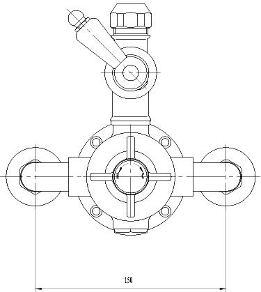 Additional image for Traditional Exposed Thermostatic Shower Valve & Riser Kit.