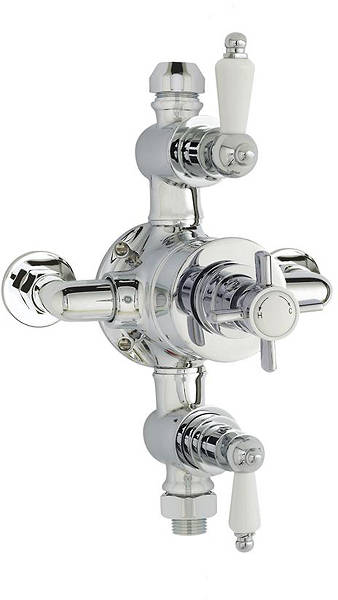 Additional image for Triple Exposed Thermostatic Shower Valve (Chrome).