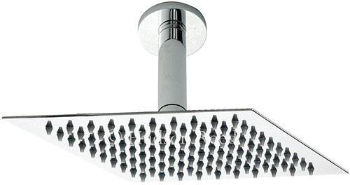 Additional image for Ultra Thin Square Shower Head & Ceiling Arm. 200x200mm.
