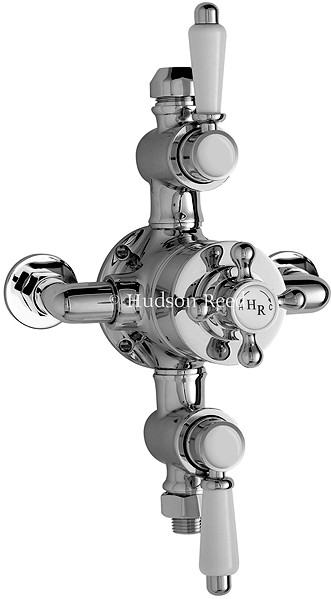 Additional image for Traditional Triple Exposed Thermostatic Shower Valve.