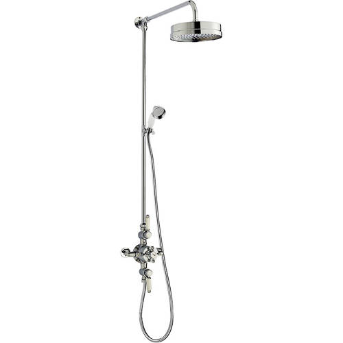 Additional image for Triple Thermostatic Shower Valve & Rigid Riser Set.