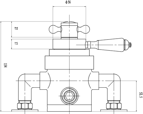 Additional image for Dual exposed thermostatic shower valve.