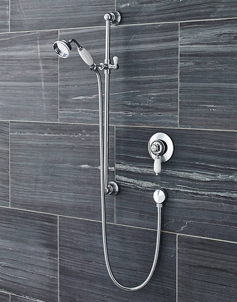 Additional image for Traditional Manual Concealed Shower Valve & Slide Rail Kit.