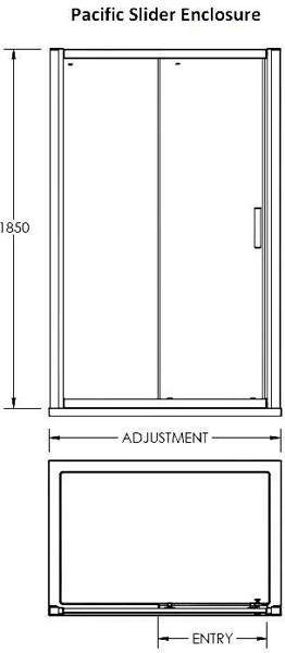 Additional image for Shower Enclosure With Sliding Door (1700x700).
