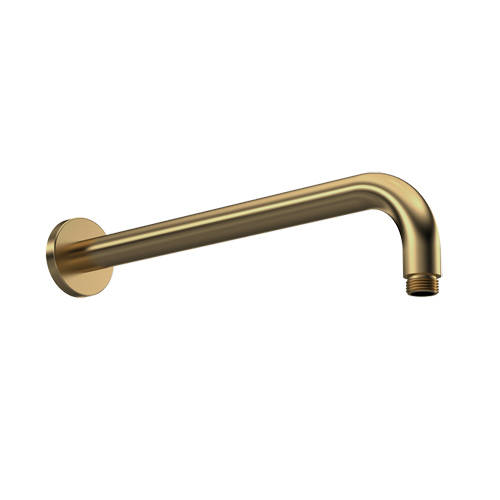 Additional image for Wall Mounted Round Shower Arm 400mm (Br Brass).
