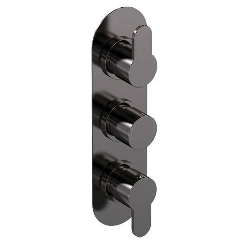 Additional image for Concealed Thermostatic Shower Valve (3 Outlets, Br Gun Metal).