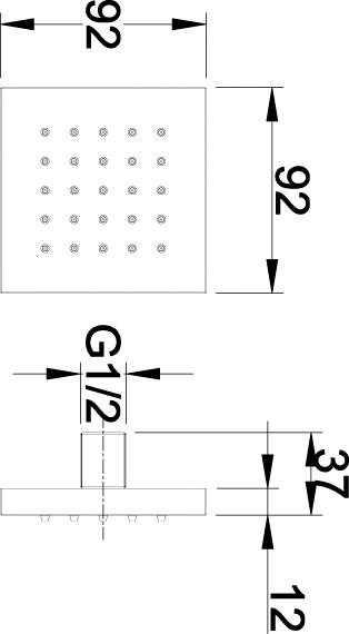 Additional image for 2 x Square Tile Body Jets.