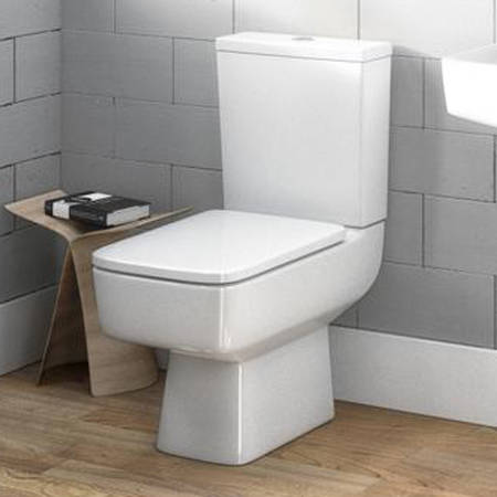 Additional image for Semi Flush Toilet With Seat, 520mm Basin & Semi Pedestal.