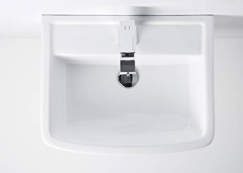 Additional image for Semi Flush Toilet With Seat, 520mm Basin & Semi Pedestal.