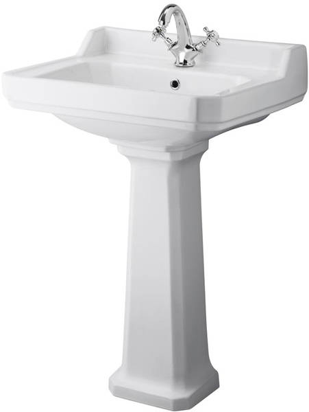 Additional image for Low level Toilet With 600mm Basin & Pedestal (1TH).