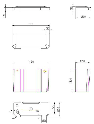 Additional image for Low level Toilet With 600mm Basin & Pedestal (1TH).