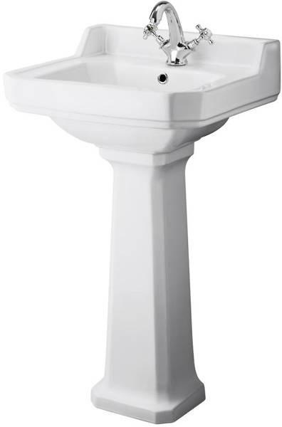 Additional image for High level Toilet With 500mm Basin & Pedestal (1TH).