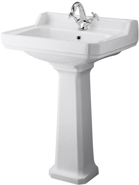 Additional image for High level Toilet With 600mm Basin & Pedestal (1TH).